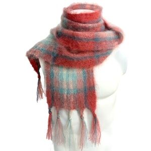 St. Albans Pure Mohair Plaid Scarf 🇦🇺– Australia – Fluffy Vintage Beauty